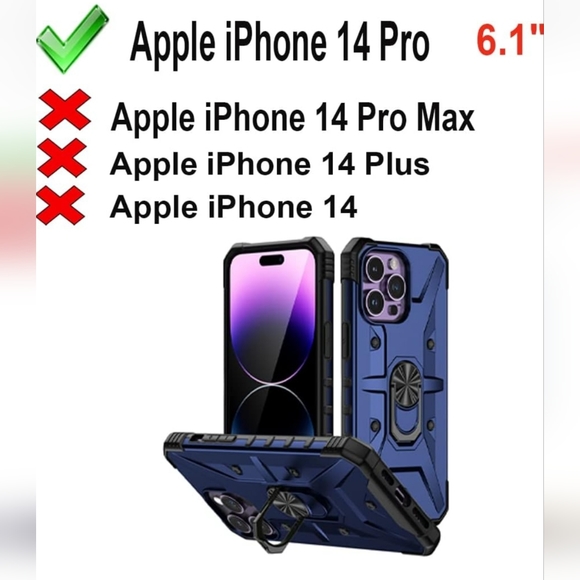 Iphone 14 Pro PASNEW Compatible with iPhone 14 Pro Case 6.1 inch - Picture 9 of 13